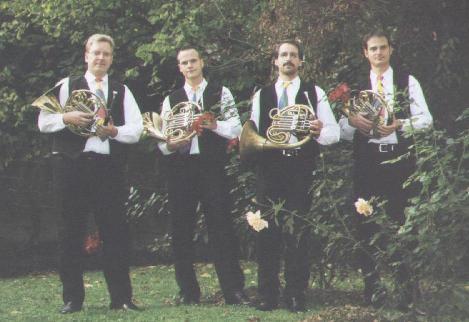 Das Hornquartett neben dem Jagdschloss, Maulbronn - 21.Okt 2001