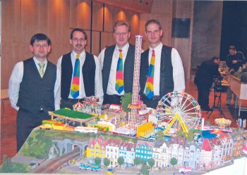 Eroeffnung Jubil&auml;umsausstellung Modelleisenbahnfreunde Kirchberg / Neckar - in 5er Besetzung