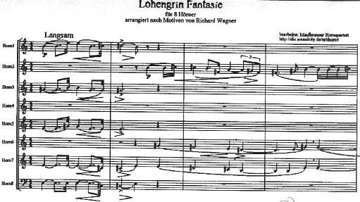 Notenauschnitt aus der Partitur